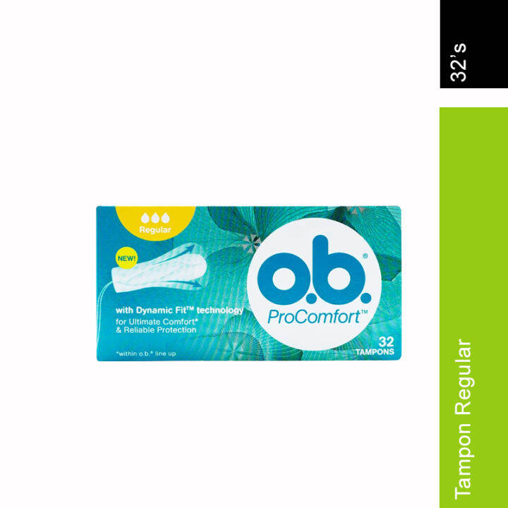 O.B. PRO COMFORT TAMPONS REGULAR 32'S | Lazada