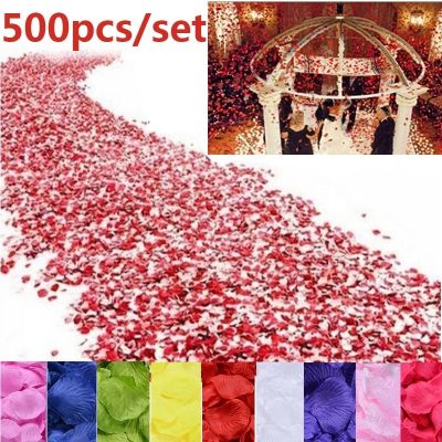 ℗ 1000/3000pcs Wedding Petalas Colorful Artificial Rose Petals Birthday Silk Flower Petal Accessories Wedding Romantic Rose Decor