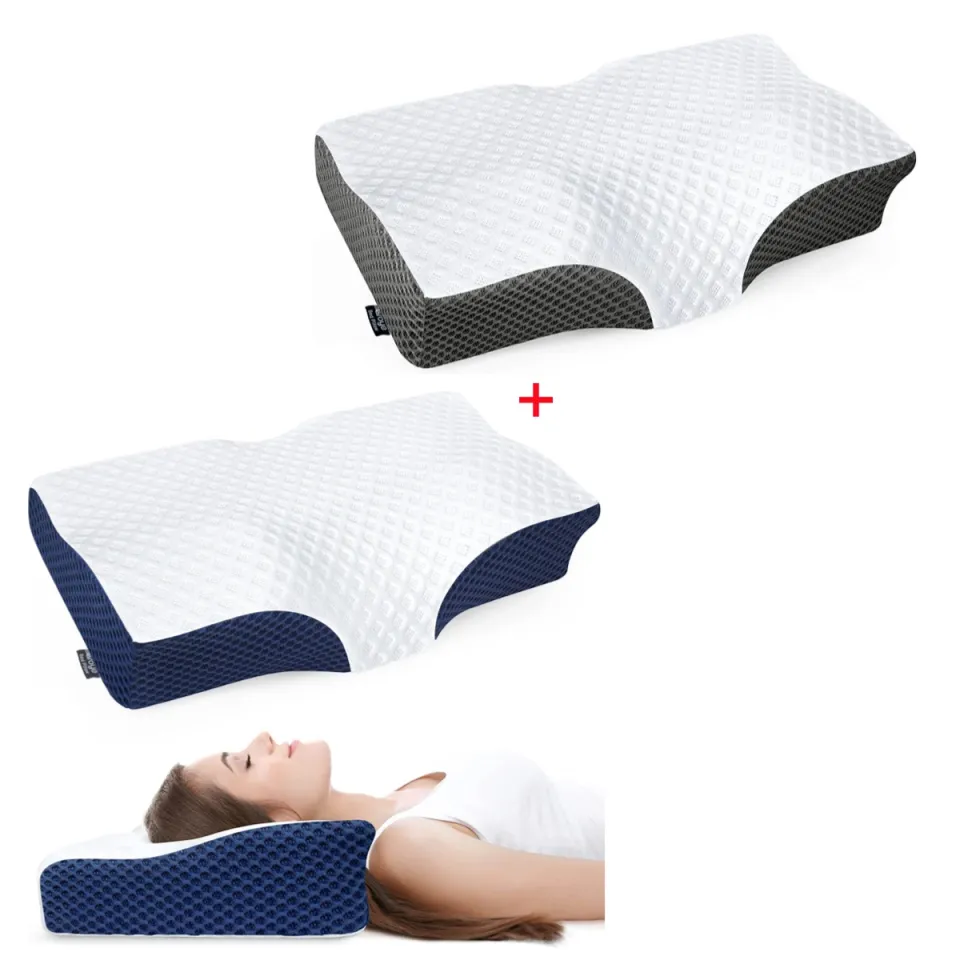 Groye Adjustable Neck Pillows for Pain Relief Sleeping, Enhanced