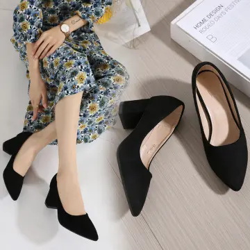 Bulk-buy Lxg, Classic Round Toe Style Low Heel Wear Resistant Lady Shoe  Hsa015 price comparison