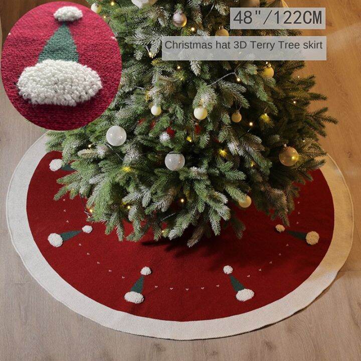 3d-knitted-christmas-red-tree-skirt-48-inch-xmas-holiday-home-office-decorations