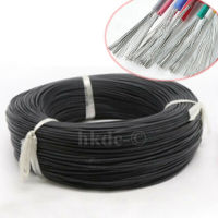 【▼Hot Sales▼】 fka5 1-20เมตร10awg-30AWG สายเคเบิล Rc เส้นลวดอ่อนสีดำ Ul3135 Od 0.8-4Mm ลวดทองแดงหุ้มดีบุก