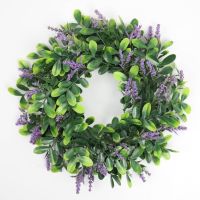 Artificial Lavender Wreath Purple Wreath For Home Wedding Party Decora Office Wall Outdoor Indoor Decora  Outdoor Wall Decor Home Outdoor Deocra