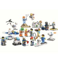 【No-profit】 MBJ Amll Building Blocks Rocket Assembly &amp; Transport Space Adventurers 60229 Deep Space Rocket และ Control 60228 Boy Gift