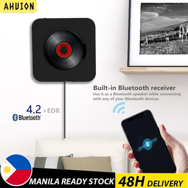 AUXOM MP3-CD& DVD Player Wall Mounted Home FM Radio Built-in Dual ...