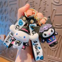 Kawaii Sanrio Keychain Cute Kuromi Hello Kitty Bag Pendant Cinnamoroll My Melody Car Keyring Schoolbag Decoration Gifts Friends