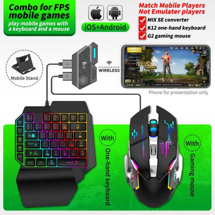 อุปกรณ์เสริมสำหรับเกมมืออาชีพเกม Gamwing Mix Se/ Elite Mouse & Keyboard ...