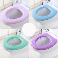 EVA Toilet Seat Cover O type Thickened Waterproof Toilet Pad Paste Type Washable Toilet Seat Toilet Pad Toilet Accessories