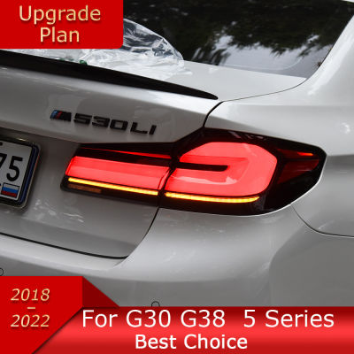 อะไหล่รถยนต์ G30ไฟสำหรับ BMW G38 2018-2022 5ชุด LED อัพเกรดชุดไฟท้ายรถยนต์อุปกรณ์เสริมไฟสัญญาณ2022ไดนามิกใหม่สุด87Tixgportz