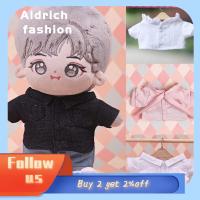 ALDRICH เสื้อทำมือแฟชั่นหลากสไตล์สำหรับเด็ก,เสื้อตุ๊กตายัดไส้เสื้อผ้าแฟชั่นเสื้อเชิ้ตตุ๊กตาผ้าฝ้ายตุ๊กตาดาว20ซม.