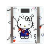 เครื่องชั่งน้ำหนัก ดิจิตอล และ วัดมวลไขมัน หน้ากระจก Hello Kitty รุ่น PT-725 สีขาว 14683