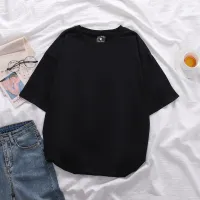 Womens Korean Half Sleeve T-Shirt Oversized Plain Top