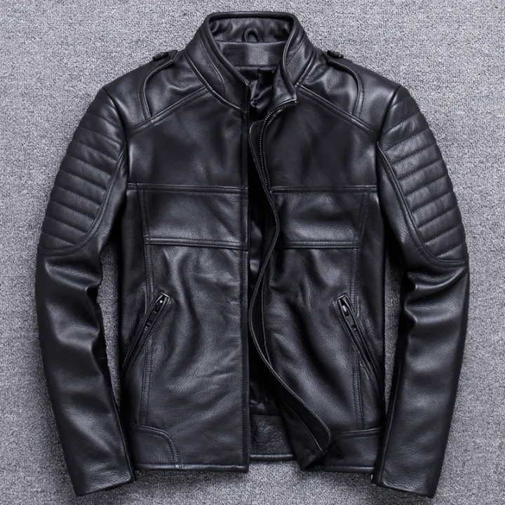 New genuine leather jacket Harley limelight layer cowhide motorcycle ...