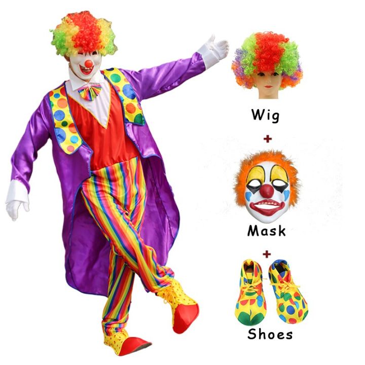 carnival-circus-clown-clothes-men-women-costumes-wig-children-cosplay-joker-clothing-jumpsuit-with-shoes-mask-prop