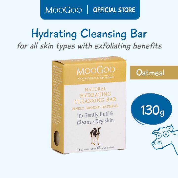 MooGoo Hydrating Cleansing Bar (Oatmeal) 130g Lazada