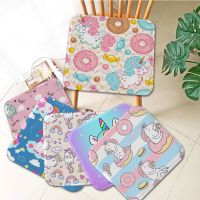 【LZ】 Cartoon Unicorn Four Seasons Stool Pad Patio Home Kitchen Office Chair Seat Cushion Pads Sofa Seat 40x40cm Cushions Home Decor