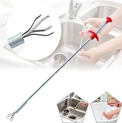 23.62in Retractable Claw Stick - The Ultimate Drain Snake & Hair Clog  Remover for Drains, Sinks, Toilets & Dryer Vents!