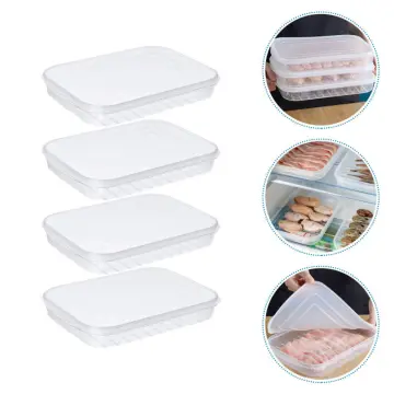 4 Pieces Bacon Keeper Plastic Deli Meat Saver With Lids Airtight Cold Cuts  Cheese Container