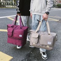 Extended Short Trip Travel Bag Large Capacity Portable Storage Duffle Bag Women Handbag Tote Bags for Women Sport Fitness Bag