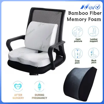 Seat Support Lumbar Support Soft Memory Cotton Back Massage Waist