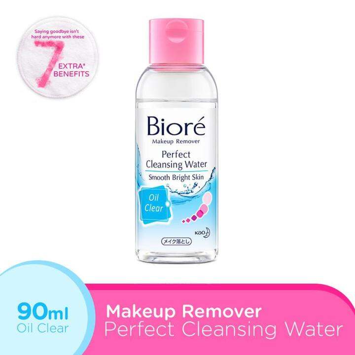 Biore Makeup Remover Perfect Cleansing Water Oil Clear 90 mL (Micellar