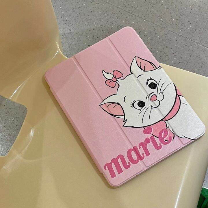 ส่งจากไท-แมว-marie-cute-เคส-ipad-10-2-gen10-9-8-2022-เคสไอแพด2021-air4-5-10-9-11pro-ไอแพด-ใส่ปากกาไดgen6