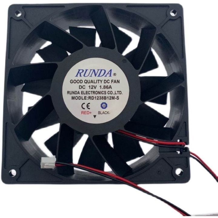 runda-อินเวอร์เตอร์สำหรับ1-86a12cm-24โวลต์-dc12-rd1238b12m-s-dc-พัดลมทำความเย็นความเร็วสูง