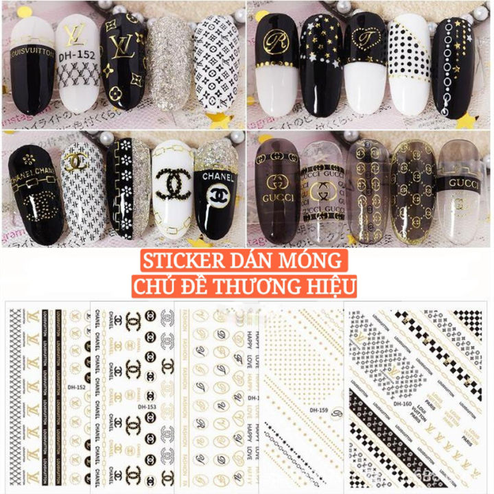 Nail Sticker LOGO và Thương Hiệu Đẹp Gucci Adidas Chanel Với nhiều mẫu Dán  Móng Tay  Dụng cụ làm móng  TheFaceHoliccom