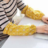 ☒℡ 1 Pair Printed Oversleeves Cotton Linen Textured Anti-Dirty Housework Cleaning Fawn Arm Sleeves Cuff Arm Cover Kitchen Accessori