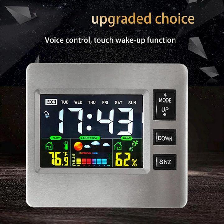 1-piece-multifunctional-color-screen-weather-clock-digital-alarm-clock-snooze-alarm-clock-with-lcd-weather-display-temperature
