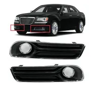 1 PCS Left Front Bumper Fog Light Cover Chrome 68127946AB 68127947AB Replacement Parts for Chrysler 300 2011-2014 Fog Lamp Bezel Trim