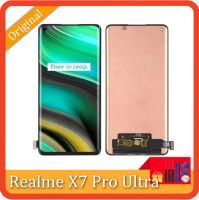 หน้าจอ LCD และ Digitizer ประกอบเต็มตัวเครื่องวัสดุ AMOLED ของแท้สำหรับ OPPO Realme X7 Pro Ultra