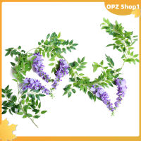 【OPZ✨✨ดอกไม้ประดิษฐ์พวงมาลัยปลอมดอกวิสทีเรียดอกไม้ Wisteria Garlands 190ซม. สำหรับตกแต่งห้องนอนผนังงานแต่งงานในร่มกลางแจ้ง