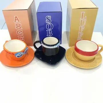 One Piece Mug Luffy - Ace - Sabo Three Brothers Ceramic Cup [ Hot