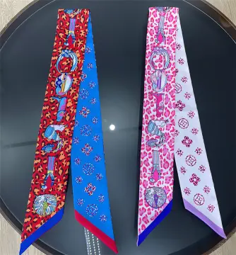 New Tarot LV chic scarf spring and autumn headband Korean wild tie bag  handle ribbon twilly scarfL\V neckerchief