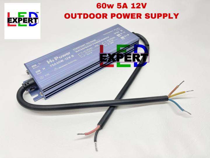 power supply 60watts 12volts outdoor IP67 for 12v Led Strip Lights, 12V