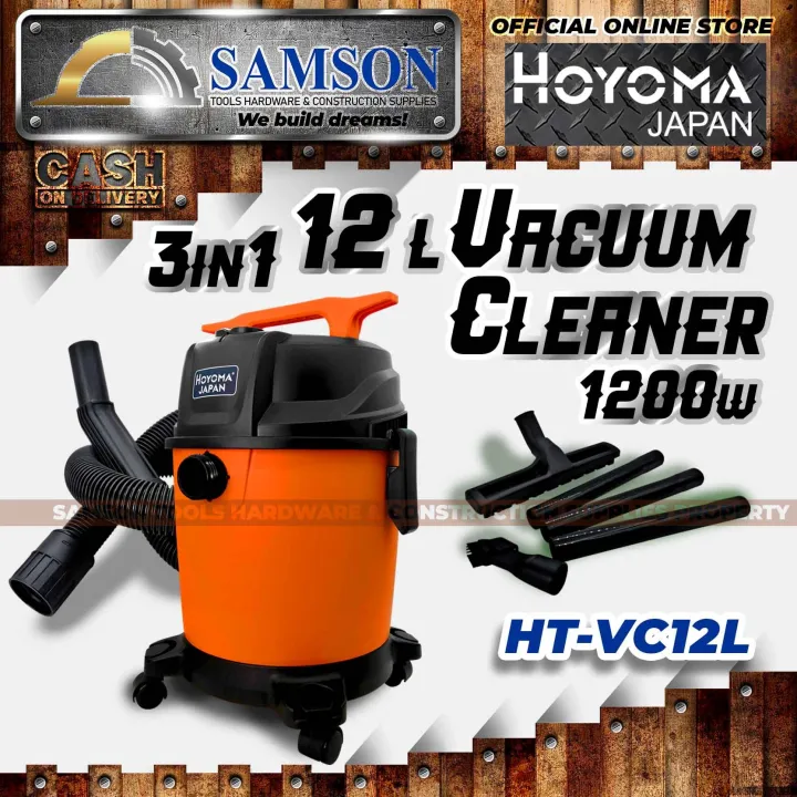 HOYOMA Japan 12L 3in1 Wet and Dry 1200W Vacuum Cleaner / Air Blower
