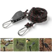 Tent Pulley Rope Buckle Fastener Windproof Adjustable Camping Stop Buckles Tent Awning Rope Pulley Ratchet Tent Accessories New