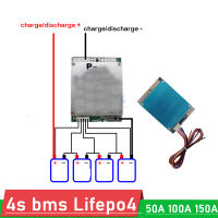 4วินาที BMS 50A 100A 150A 12โวลต์ Lifepo4คณะกรรมการป้องกันแบตเตอรี่ลิเธียม W สมดุลสูงในปัจจุบัน4เซลล์3.2โวลต์แพ็ค MOS เริ่มต้นรถ