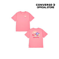 Converse เสื้อยืด TEE คอนเวิร์ส CHUCK TAYLOR PATCH TEE PINK WOMEN  (10025447-A02) 1425447CU3PIXX