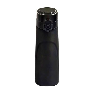 1 Piece Natural Flavor Water Bottle Scent Up Water Cup for Outdoor Sports Fitness Fashion Water Cup Black