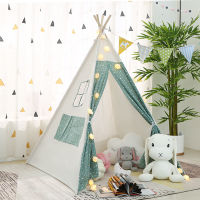 1.3M Kids Tent Play House Portable Wigwam for Children Indoor Baby Indian Teepee Outdoor Camping Tents Girl Princess Castle Gift