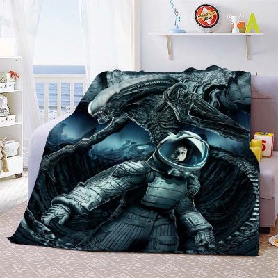 （in stock）Space Monster Printed Sofa Blanket Sofa Camping Blanket Baby and Adult Gift Alien Soft Film（Can send pictures for customization）