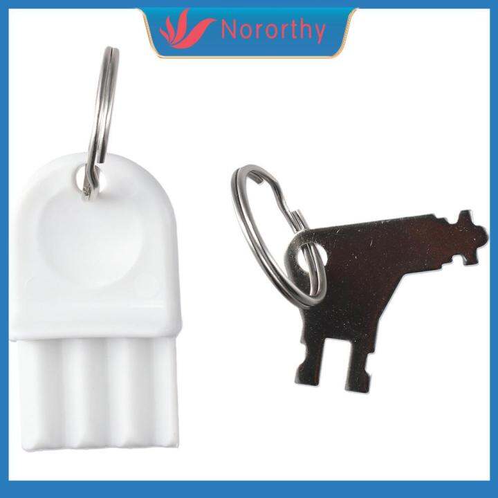 NORORTHY White Toilet Paper Dispenser Key Plastic Small Paper Towel