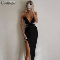 【hot】✾  Cutenew Fashion Hollow Out Sleeveless V-Neck Backless Split Midnight Outfits