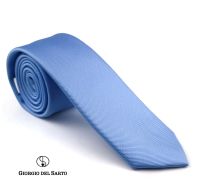 Giorgio Del Sarto Necktie 6 cm Light Blue with Fabric Texture เนคไทสีเฟ้าลายพื้นมีเท็กเจอร์