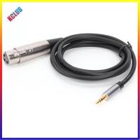 3pin XLR 1.5M ตัวเมียเป็นสายอะแดปเตอร์เสียงสำหรับผู้ชาย TRS 3.5มม. สำหรับไมโครโฟน