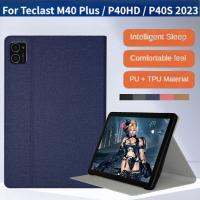 2023ใหม่สำหรับแท็บเล็ต P40S P40HD Teclast 10.1 "M40 Plus Cover เคสหนัง PU พร้อมเคสพับตั้งฟังก์ชั่นปลุกอัตโนมัติ