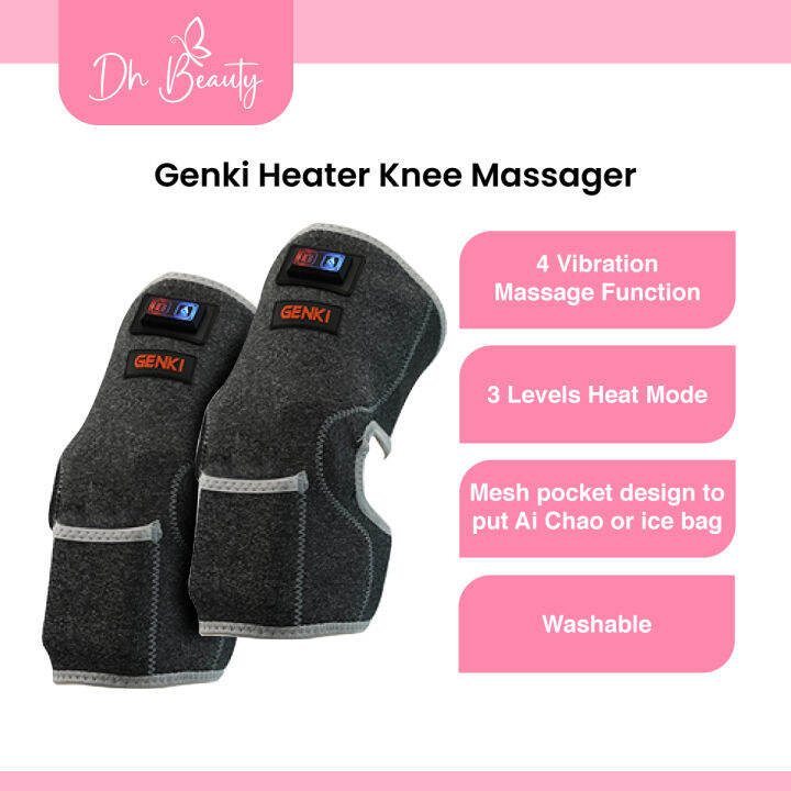 Genki Heater Knee Massager with 4 vibrations / Relieve knee pain Lazada