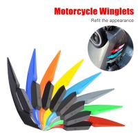 ✕▪✜ Universal Motorcycle Winglet Spoiler Dynamic Decoration Sticker For Cb650r Motorcycle Fairing Fz8 Kawasaki H2 Z900rs Mt09 2014